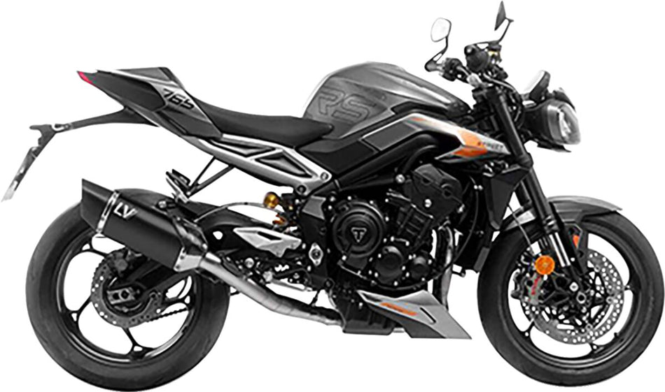 Komplette eksosanlegg gate til Triumph STREET TRIPLE 765 R ABS — Leovince 15608BU