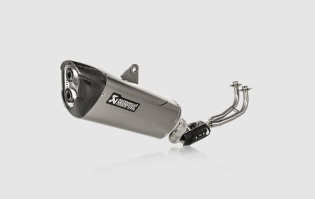 Komplette eksosanlegg gate til Yamaha XP 560 T-Max ABS — Akrapovic S-Y5R9-HILT