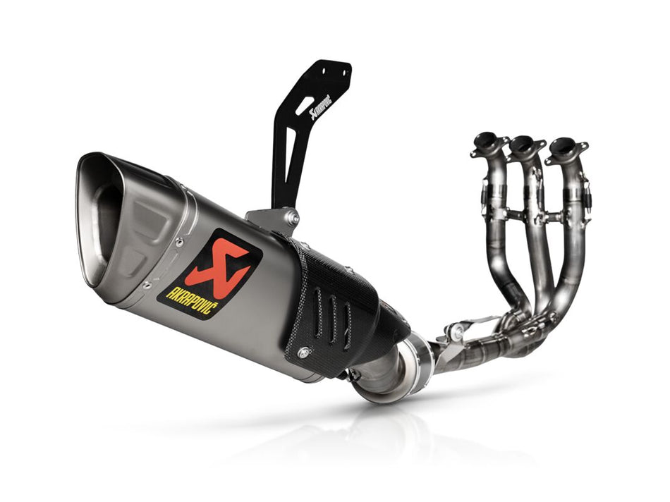 Komplette eksosanlegg gate til Triumph DAYTONA 660 ABS — Akrapovic S-T6E1-APLT