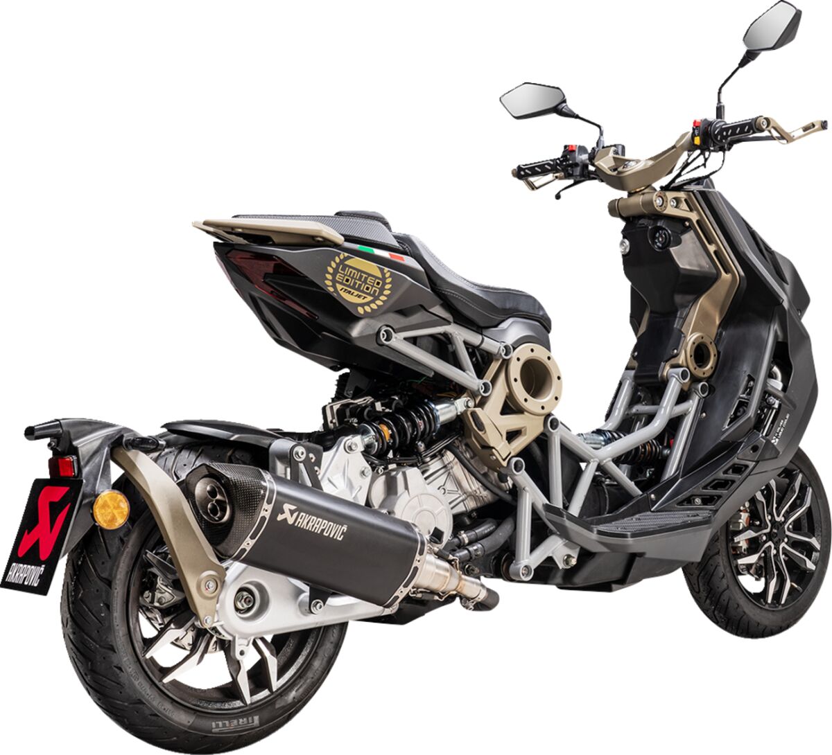 Potter gate til Italjet DRAGSTER 125 ABS — Akrapovic S-IT125SO1-HRTBL
