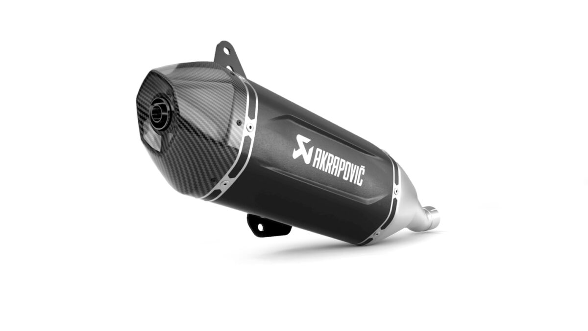 Potter gate til Vespa PRIMAVERA 125 IGET ABS — Akrapovic S-VE125SO5-HWSSBL
