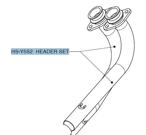 Eksos reservedeler til Yamaha XP 500 T-Max — Akrapovic HS-Y5S2