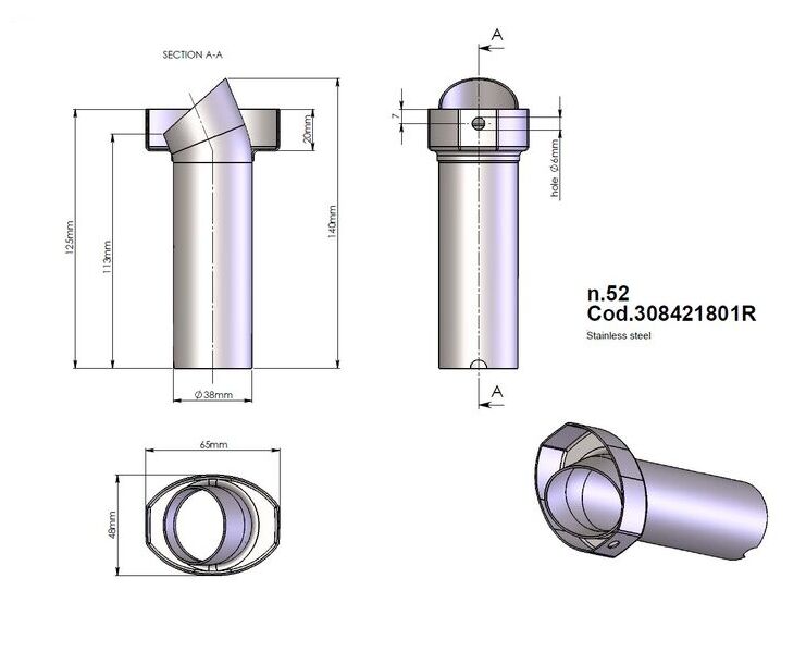 Eksos reservedeler — Leovince 308421801R