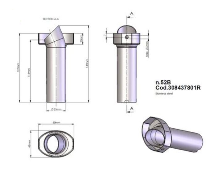 Eksos reservedeler — Leovince 308437801R