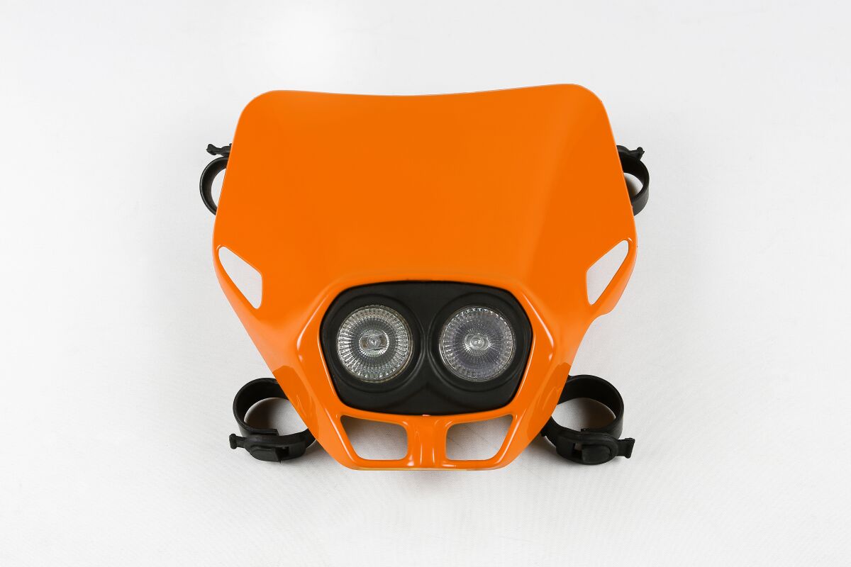 Hovedlys, Fire-Fly Twins Headlight (12V/35W) Ktm-Orange — UFO PF01700#127