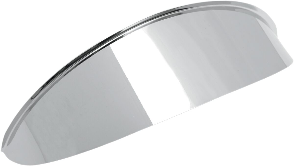 Hovedlys, Headlight Visor 5.75" Chrome Plain — Drag Specialties 20-0315