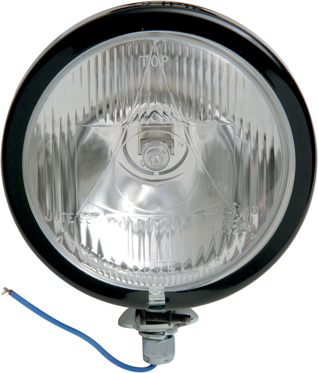 Hovedlys, Spotlight Diamond-Style 4.5" Stud-Mount Diffusion Lens Black — Drag Specialties 20-0311BE