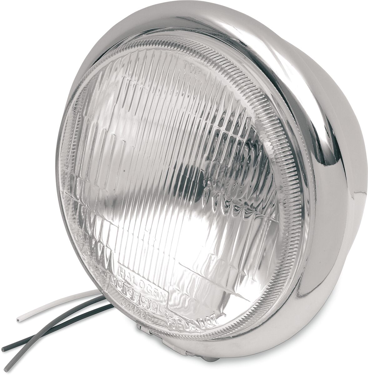 Hovedlys, 5 3/4" Headlight Bottom Mount Assembly Chrome — Drag Specialties 20-6002E