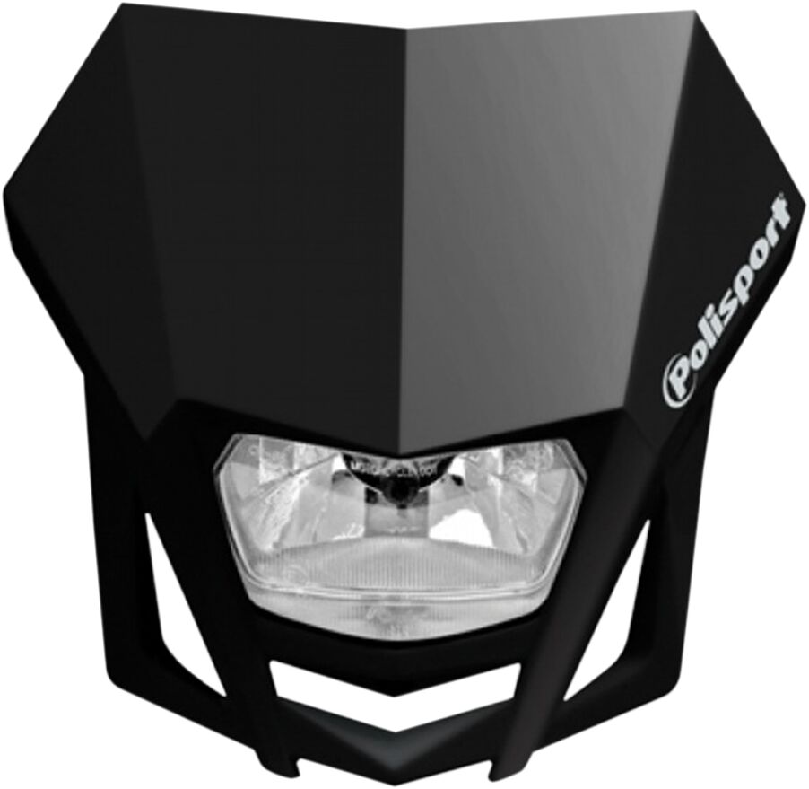 Hovedlys, Lmx Halogen Headlight Approved 12V/35/5W Black — Polisport 20011297
