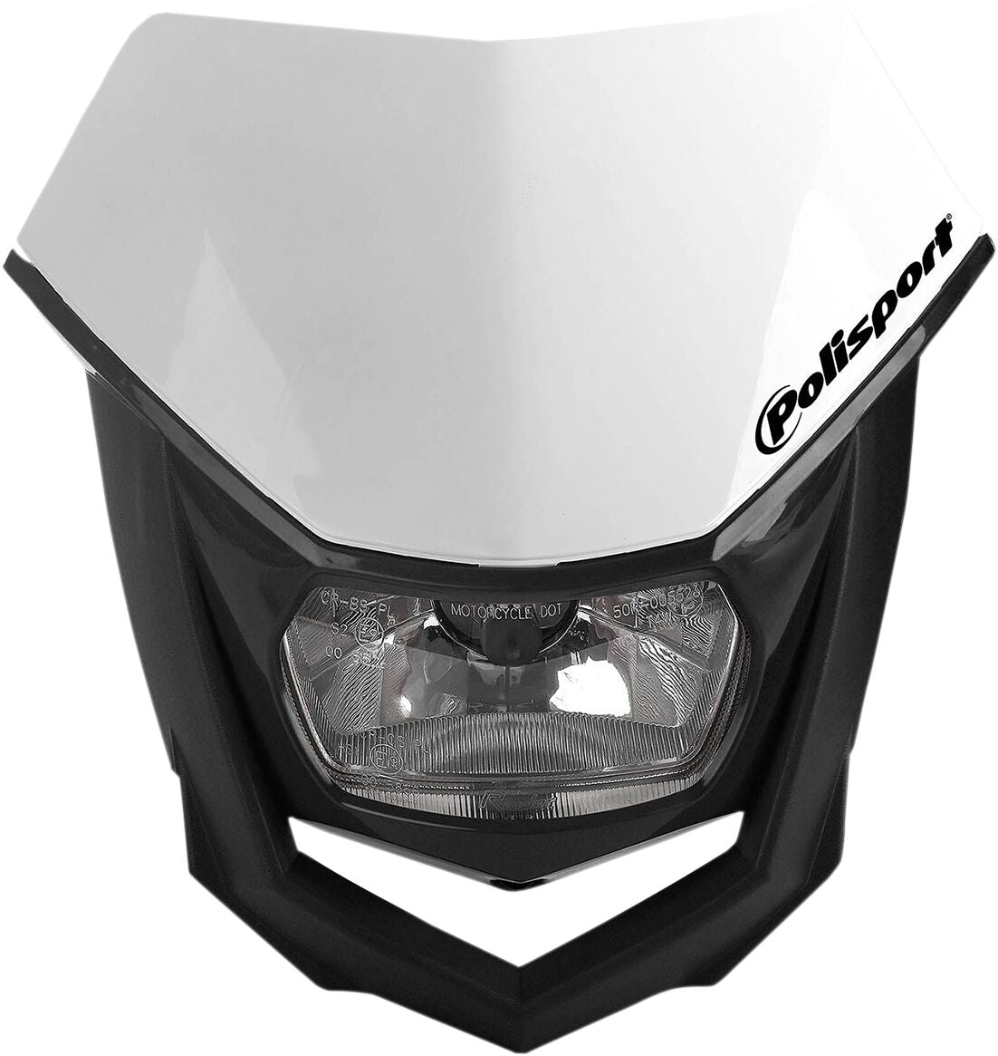 Hovedlys, Halo Halogen Headlight Approved 12V/35/5W Black — Polisport 20011304