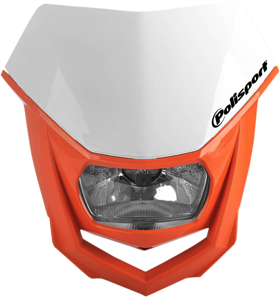 Hovedlys, Halo Halogen Headlight Approved 12V/35/5W Orange — Polisport 20011306