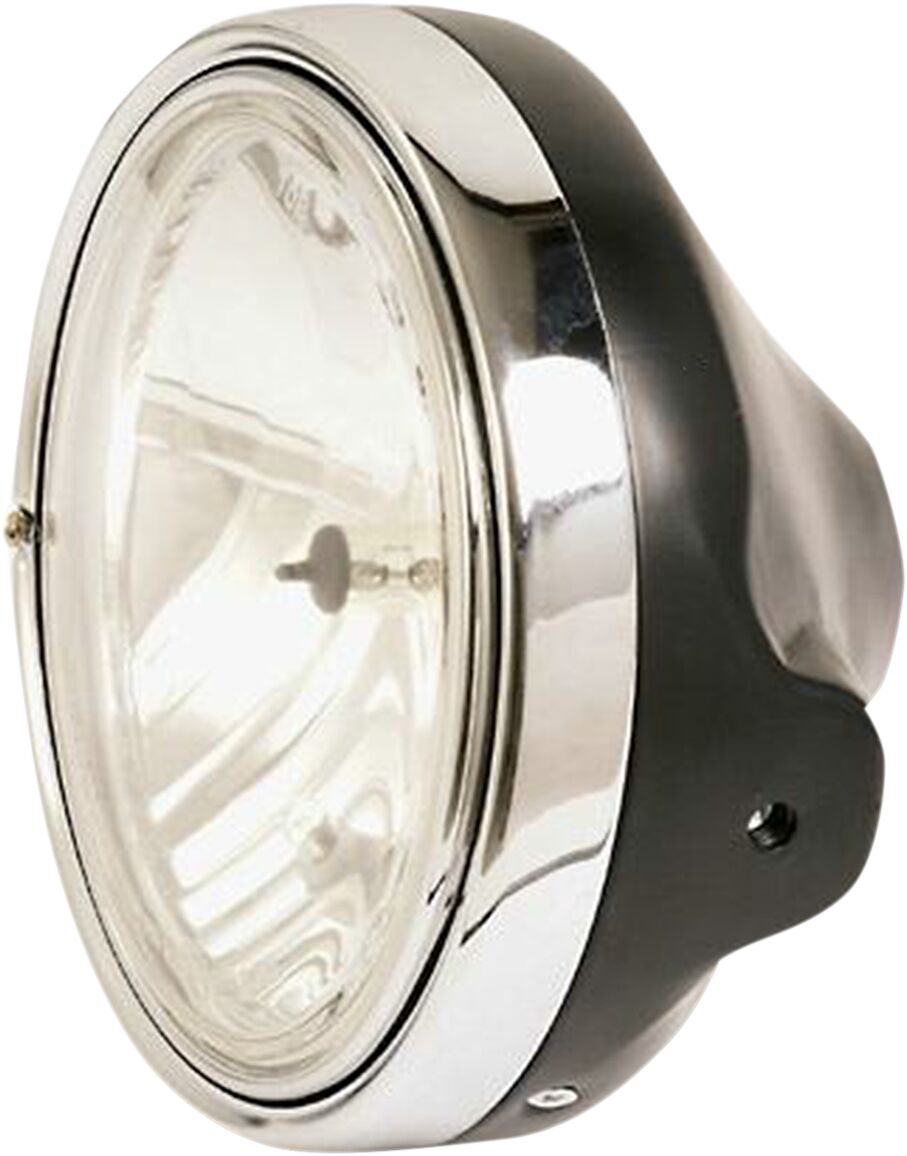 Hovedlys, Head Light Kawasaki Style 17,78CM|7" / 12V - 55W / Black — Parts Europe 20011434
