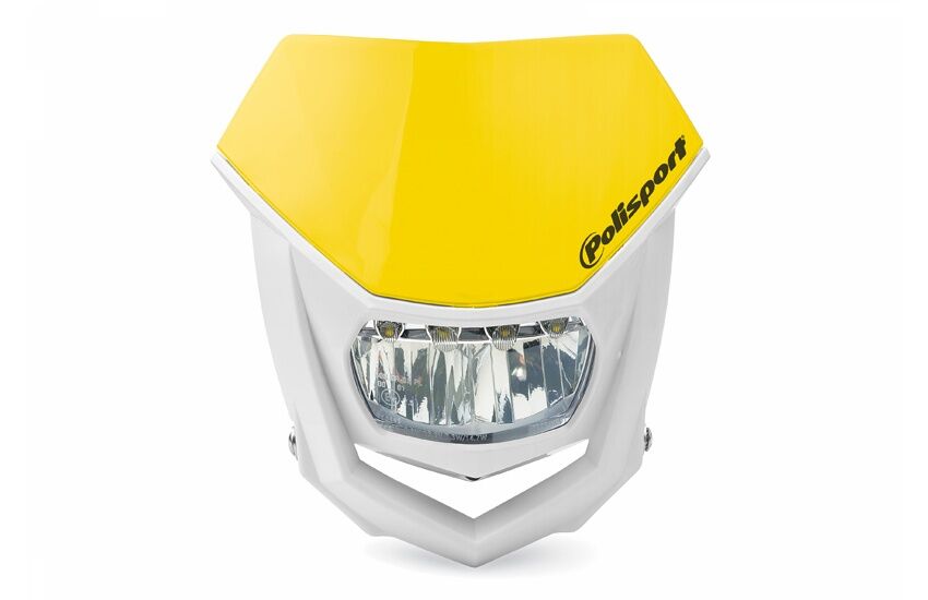 Hovedlys, Halo LED Headlight ECE Approved YELLOW/WHITE — Polisport 20011474