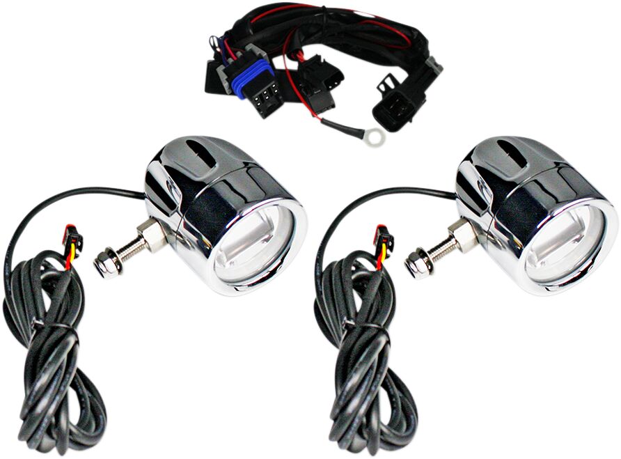 Hovedlys, Light Fog Unv Chrome ECE — Custom Dynamics PB-FOG-UNV-C