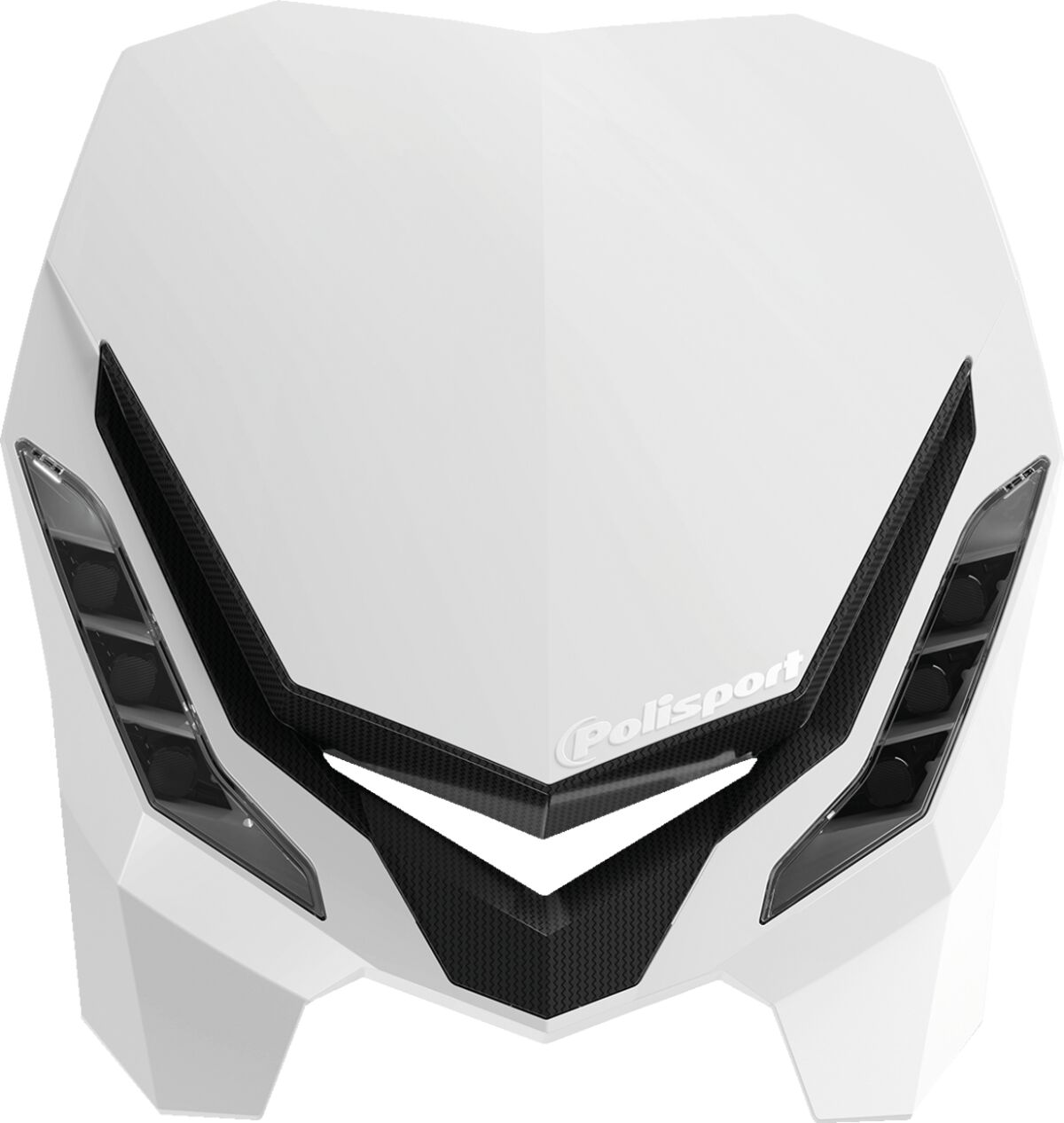 Hovedlys, Headlight E-Blaze WH/BK — Polisport 20012446