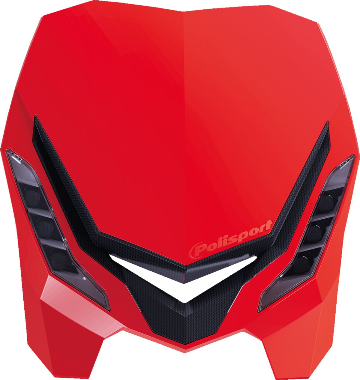 Hovedlys, Headlight E-Blaze RD/BK — Polisport 20012449