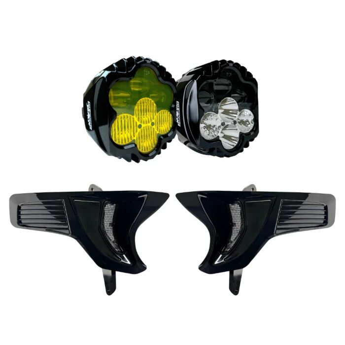 Hovedlys, Shark Demon 2 Dual Headlight W til Harley-Davidson FLTRX 1923 ABS — Custom Dynamics SD2-23-RG-ECE