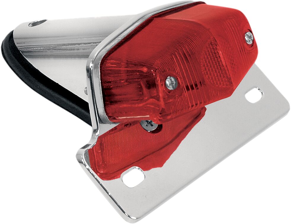 Baklys, Taillight Lucas Style With Chrome Bracket — Emgo 62-21521