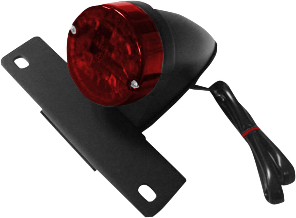 Baklys, Custom Replacement Tail Light / Red Lens / Black — Parts Europe 20101311