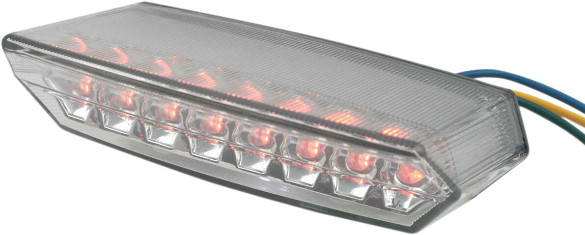 Baklys, LED Tail Light & License Plate Light / Smoke Lens / Transparent — Parts Europe 20101314