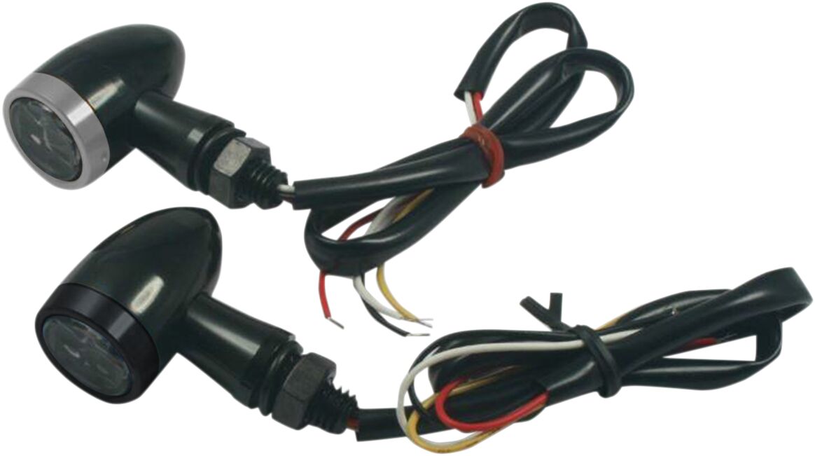 Baklys, LED Tail Light & Turn Signal / Clear Lens / Black — Parts Europe 20101335