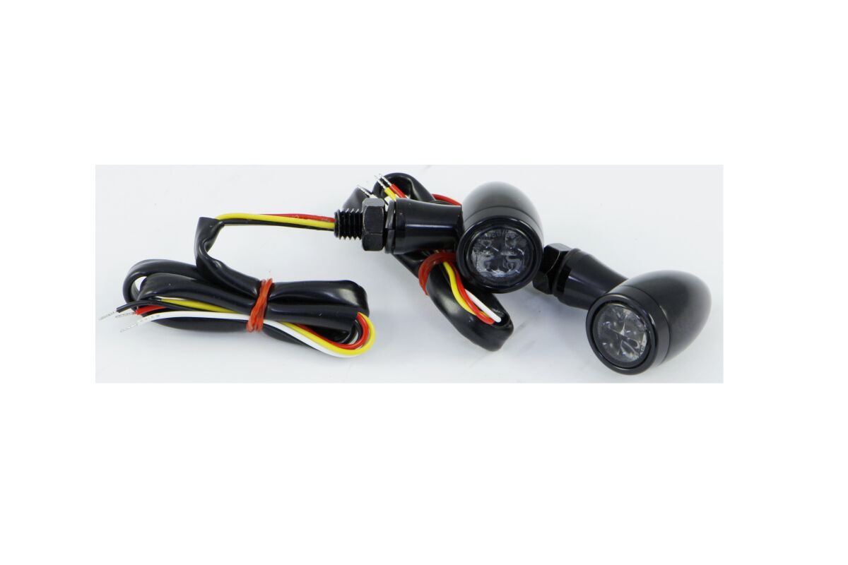 Baklys, LED Tail Light & Turn Signal / Smoke Lens / Black — Parts Europe 20101336