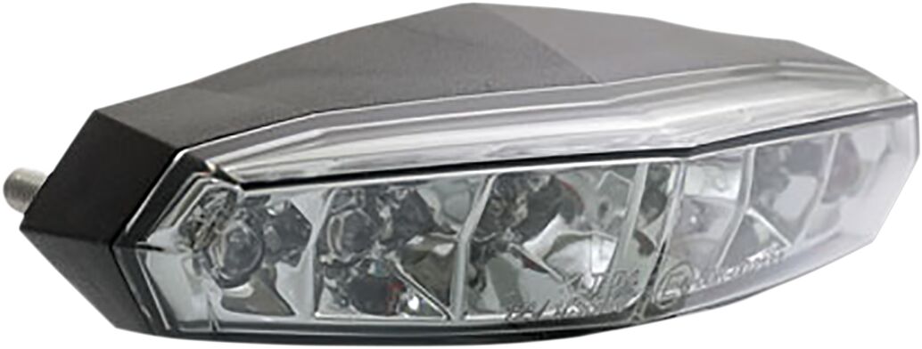 Baklys, Mini clear LED taillight with license plate light — Koso North America HB020010