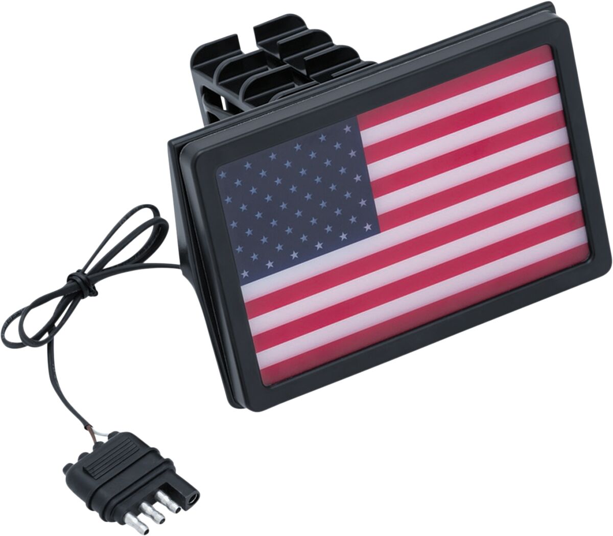 Baklys, Cover Rec Hitch LED Flag — Kuryakyn KUR2893