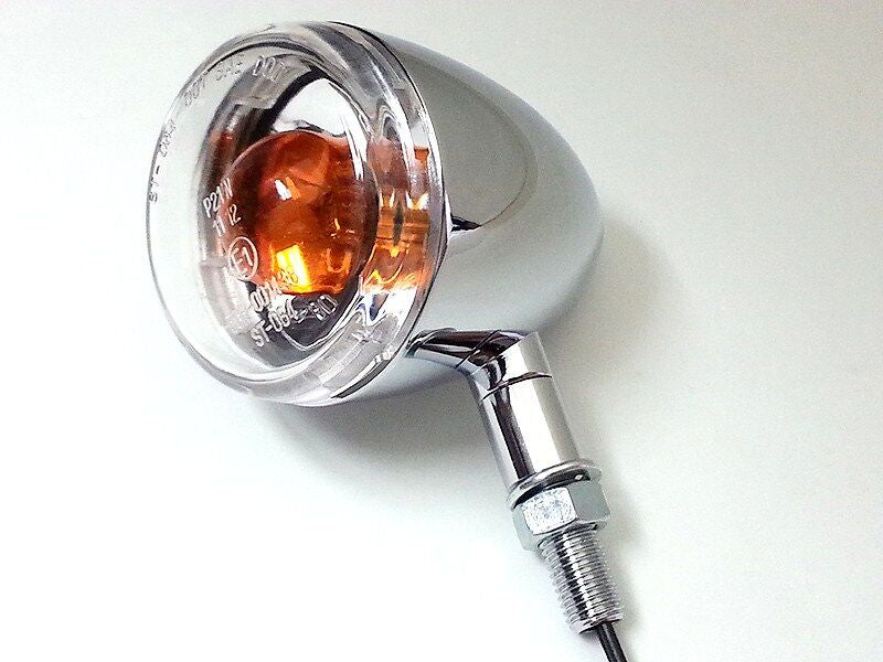 Blinklys, Turn Signal ECE Chrome Clear — K&S Technologies 27-5313