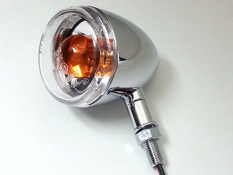 Blinklys, Turn Signal ECE Chrome Clear — K&S Technologies 27-5314