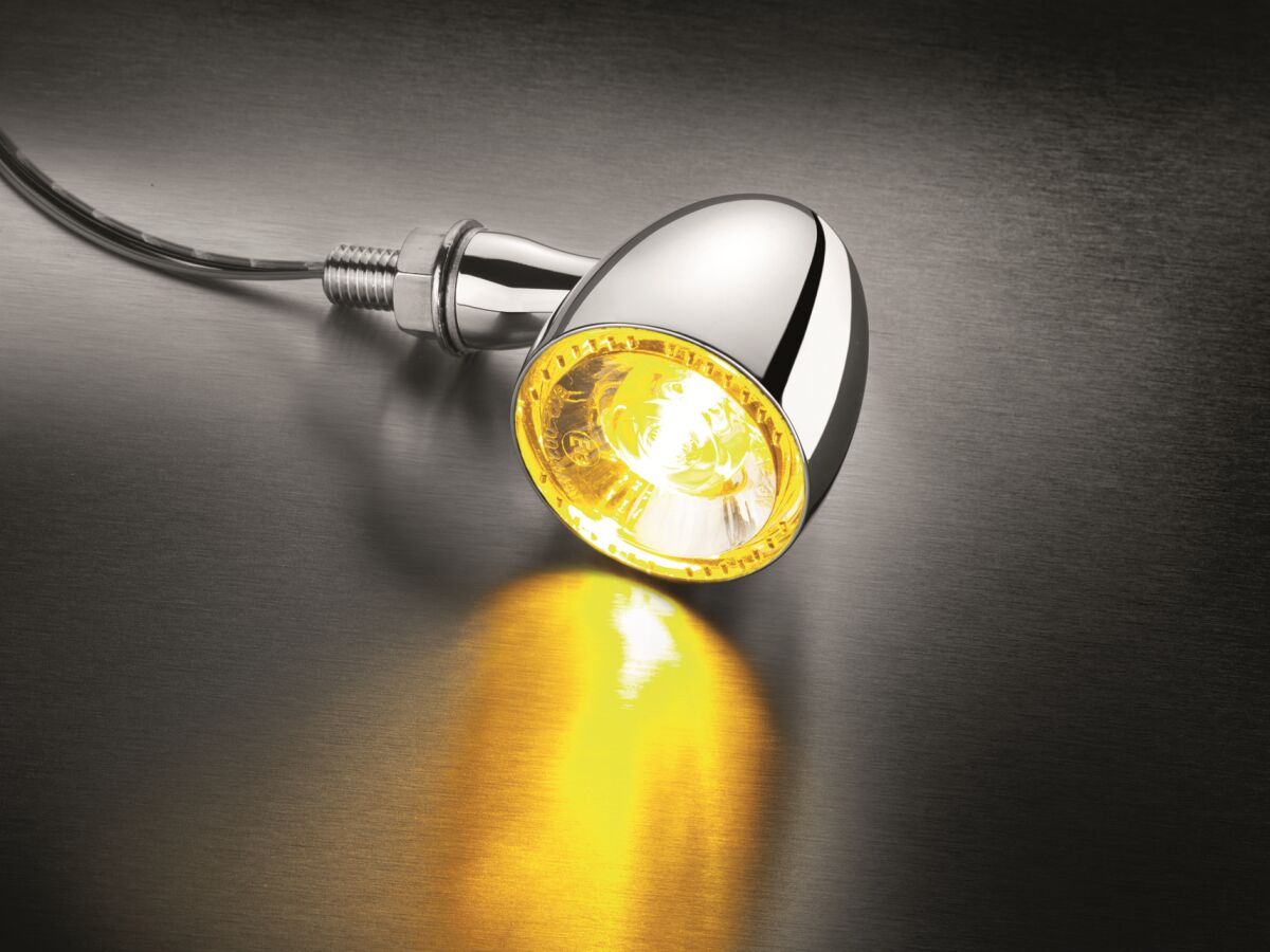Blinklys, Bullet 1000 LED Turn Signal Chrome — Kellermann 182.100