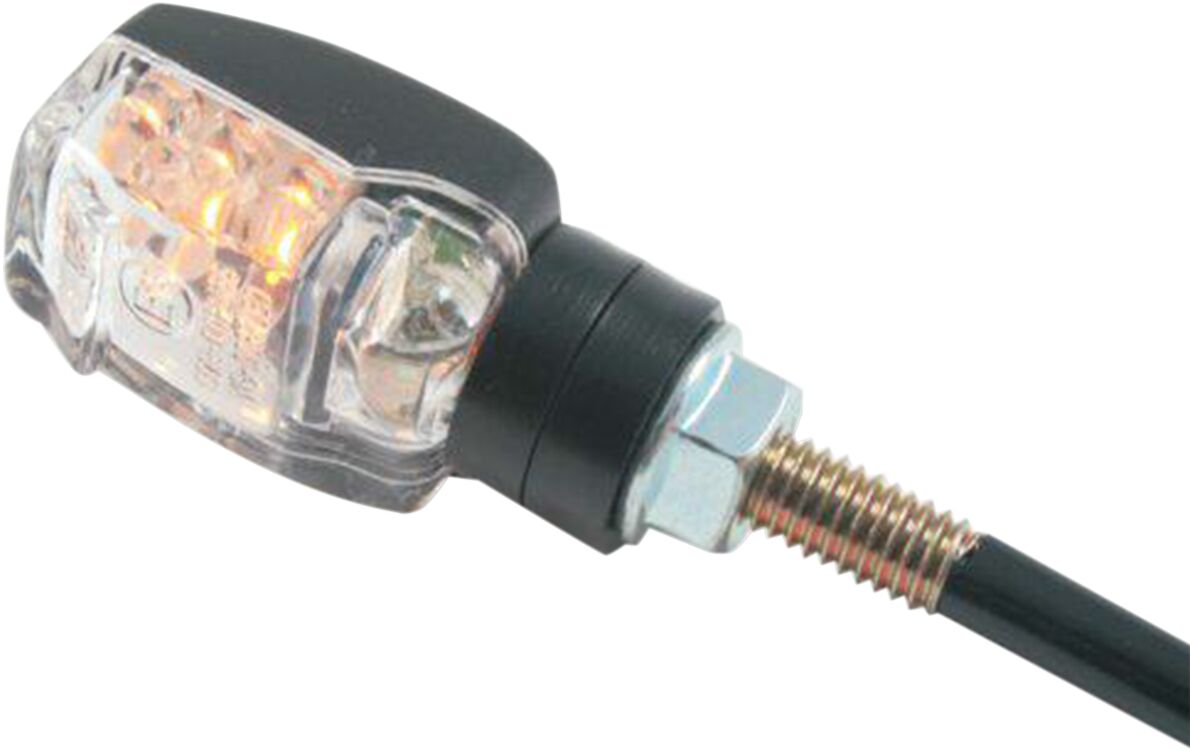Blinklys, LED Clear - Lens Turn Signal / Black — Parts Europe 20201356