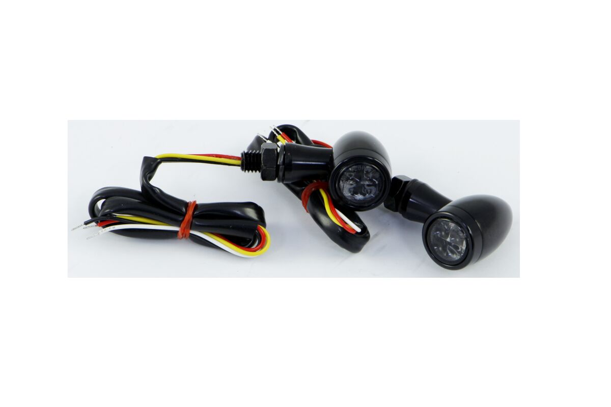 Blinklys, LED Smoke - Lens Turn Signal / Aluminium|Zinc Alloy / Black — Parts Europe 20201392