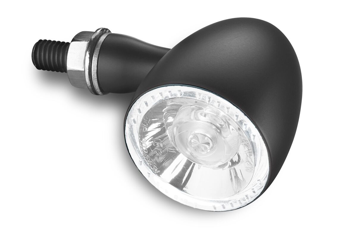 Blinklys, Bullet 1000 PL White LED TURN/POSITION Light Black — Kellermann 183.200