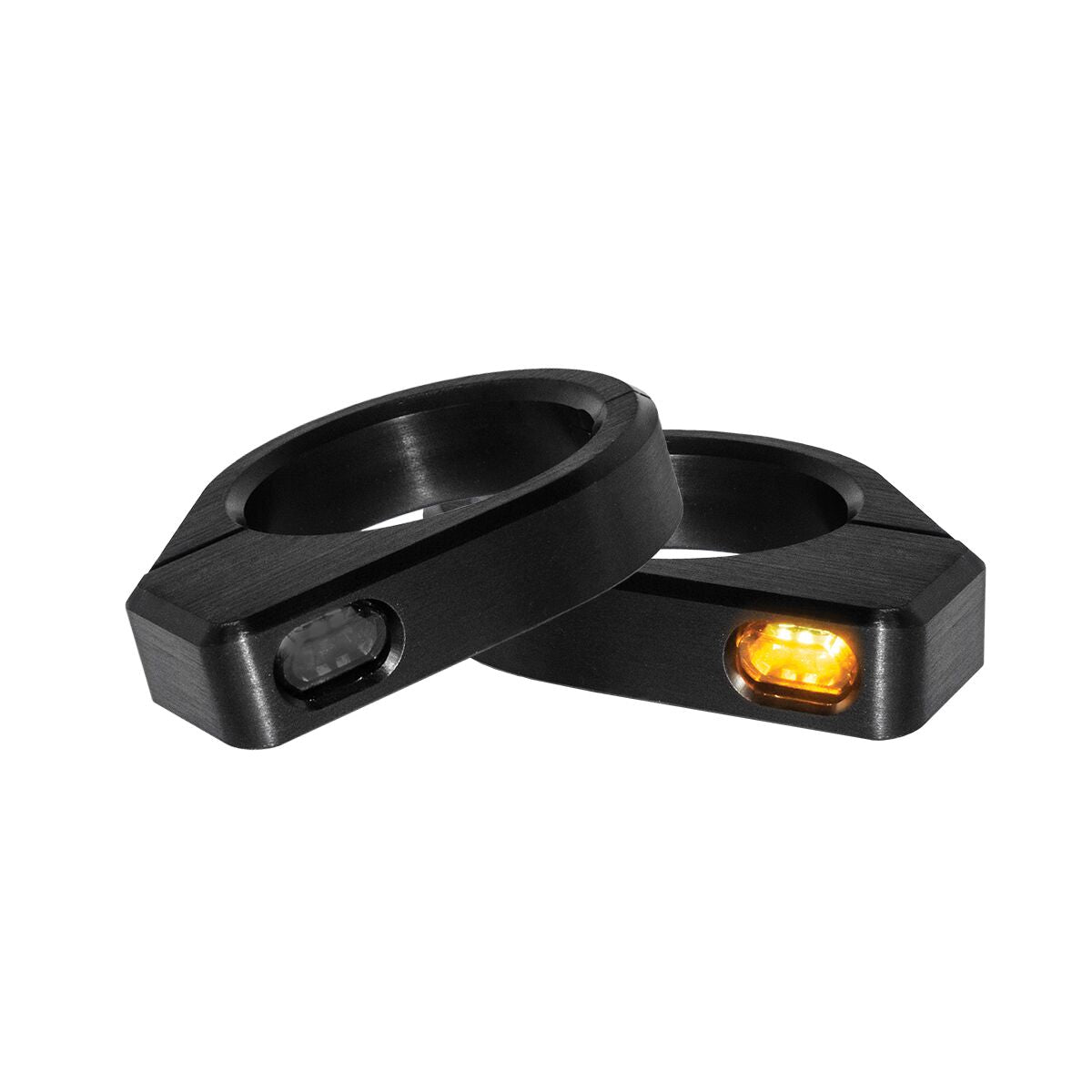 Blinklys, Turn-Signal ZC-Line Micro LED Fork Mounting Black til Harley-Davidson FXDWG 1690 ABS — Heinz Bikes HBZCM-56