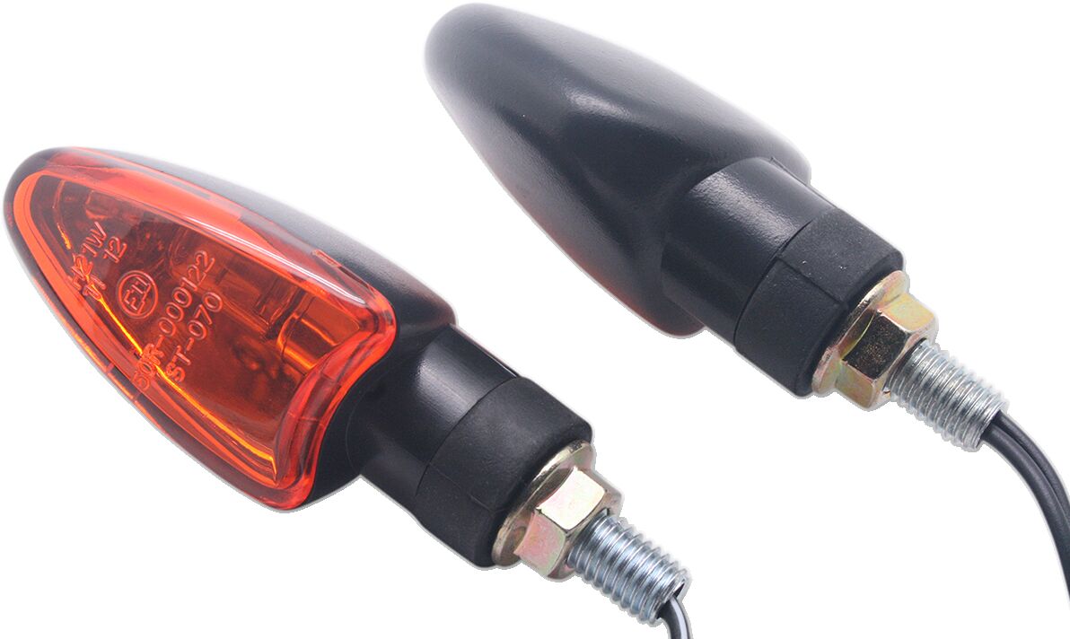 Blinklys, Amber - Lens Turn Signal / ABS / Black — Parts Europe 20201617