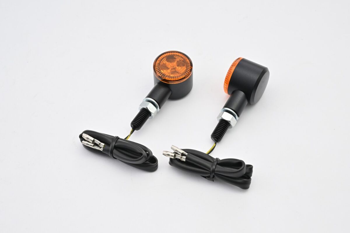 Blinklys, LED Indicator D-Light "SOL2" Orange Lens 2PCS — Daytona 81247