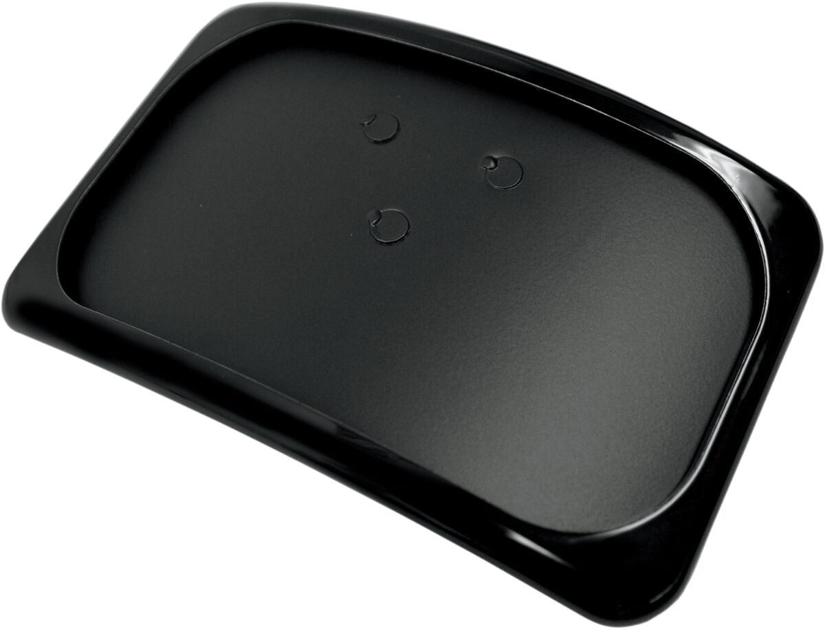 Skiltholder og skiltlys, License Plate Mount Three-Bolt Large Radius Black — Drag Specialties 2030-0629