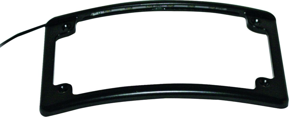 Skiltholder og skiltlys, Radius License Plate Frame LED Illuminated — Custom Dynamics LPF-RAD-B-LP