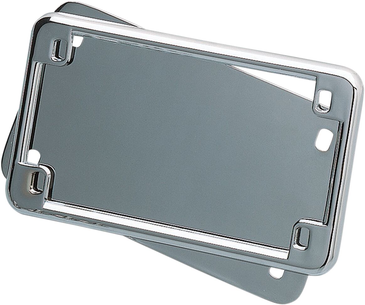 Skiltholder og skiltlys, License Frame & Back Plate Set — Kuryakyn KUR9166