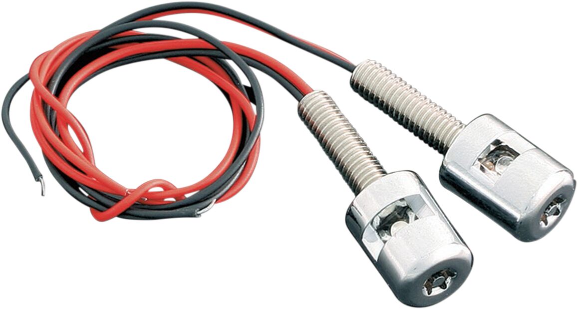Skiltholder og skiltlys, License Plate With Bolt Lights — Kuryakyn KUR9199