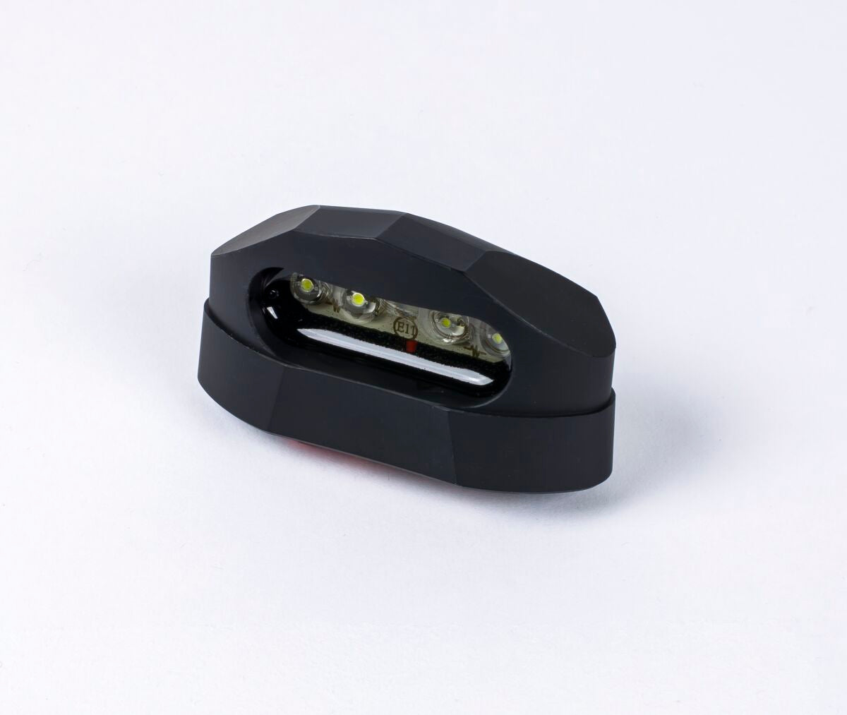 Skiltholder og skiltlys, LED License Plate Light / Clear Lens / Aluminium / Black — Parts Europe 20301069