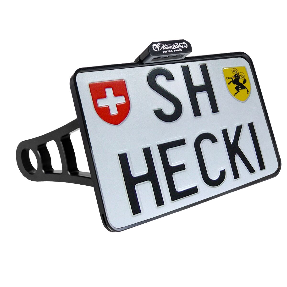 Skiltholder og skiltlys til Harley-Davidson — Heinz Bikes HBSKZ-FXSB-CH