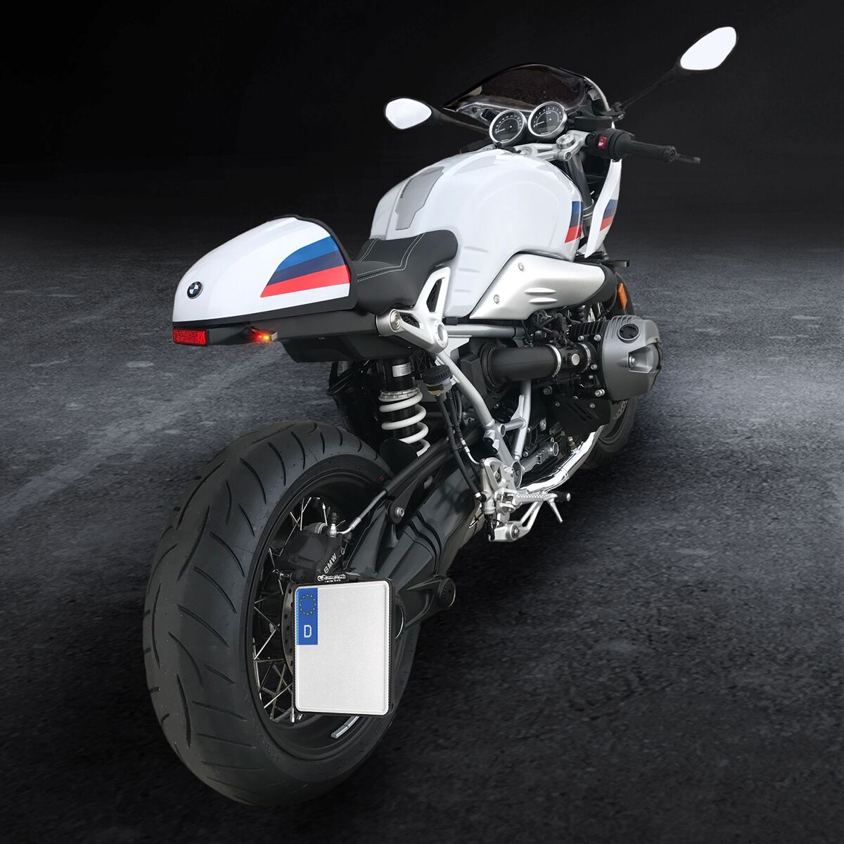 Skiltholder og skiltlys til BMW R NINE T ABS — Heinz Bikes HBSKZ-R9T-DE