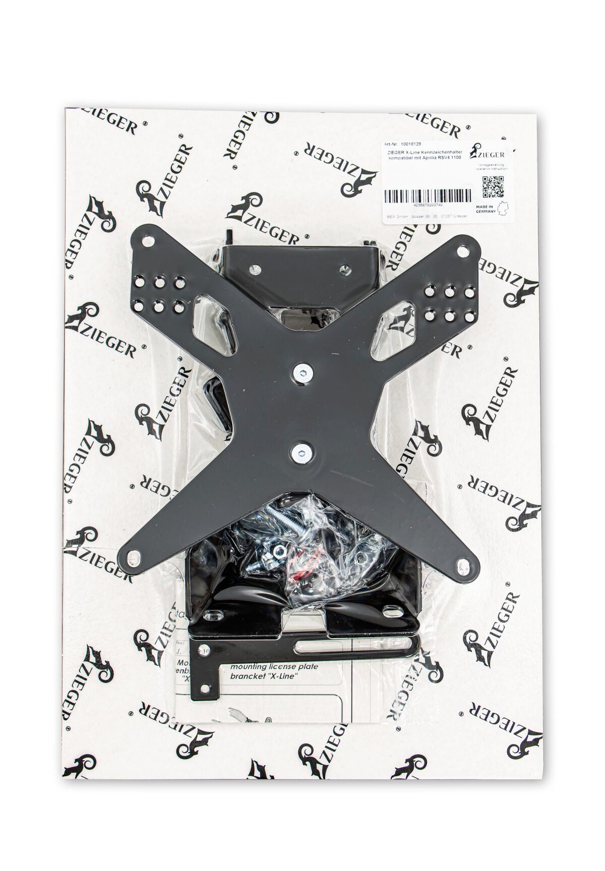 Skiltholder og skiltlys til Aprilia RSV4 1100 ABS — Zieger 20302343