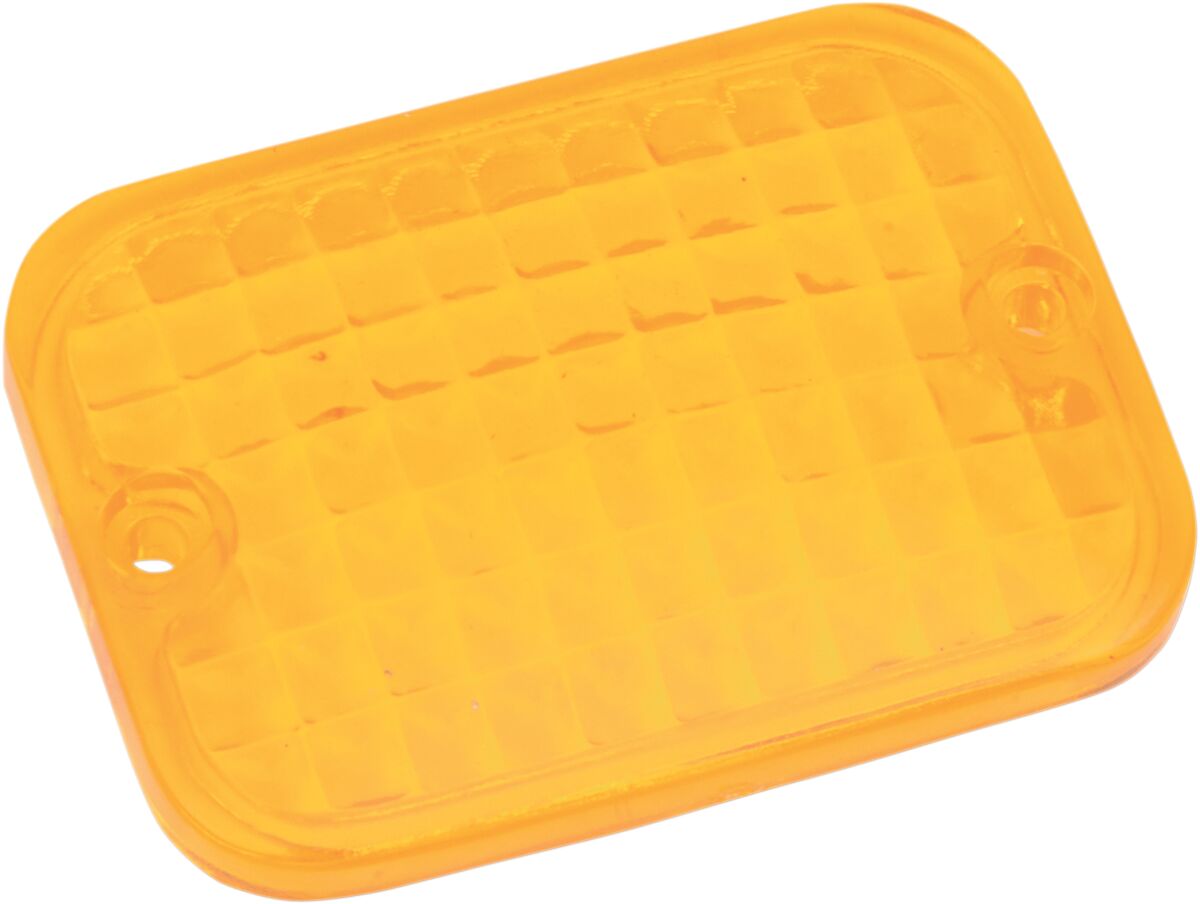 Ekstralys, Replacement Lens Rectangular Marker Light Amber — Drag Specialties 165177