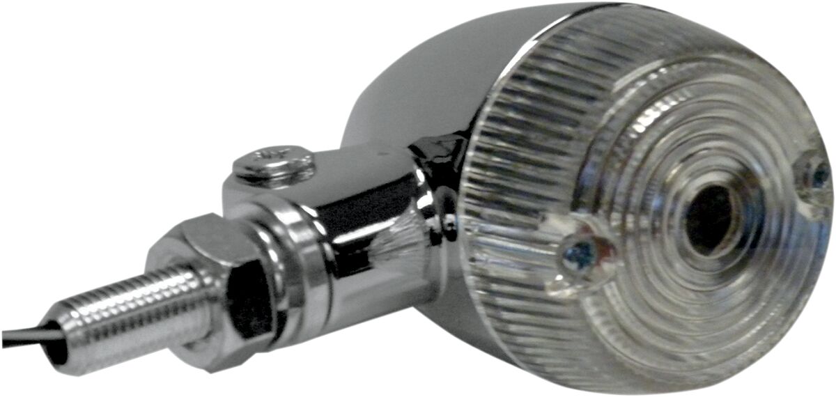 Ekstralys, Marker Light Round Aluminum Chrome Clear — K&S Technologies 25-8321CM