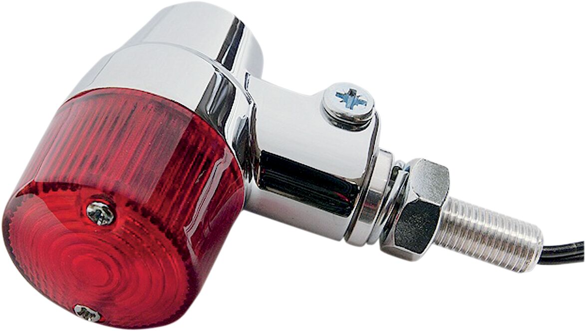 Ekstralys, Marker Light Round #3 Aluminum Chrome Body Red Lens — K&S Technologies 25-8624