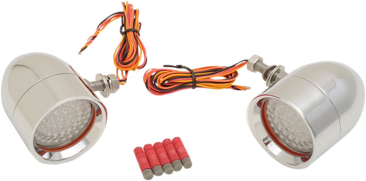 Ekstralys, BILLET BULLET CLUSTER BRAKE/TURN SIGNAL 48LEDs — Custom Dynamics CDBB-15