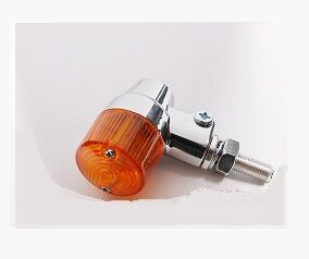 Ekstralys, Marker Light E-Mark Aluminum Chrome Body Amber Lens — K&S Technologies 27-8606